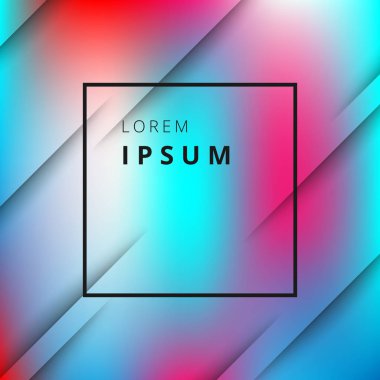 Çerçeve ile soyut spectrum mavi ve pembe arka plan.