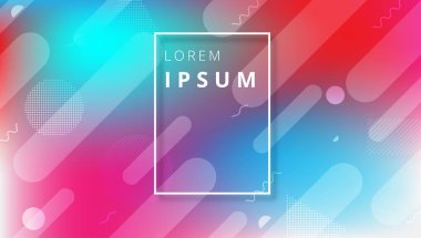 Geometrik desenli mavi ve pembe spektrum arka plan.