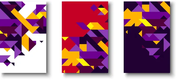 Fondos con patrón geométrico colorido abstracto . — Vector de stock