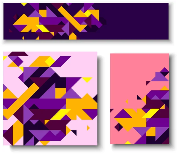 Fondos con patrón geométrico colorido abstracto . — Archivo Imágenes Vectoriales