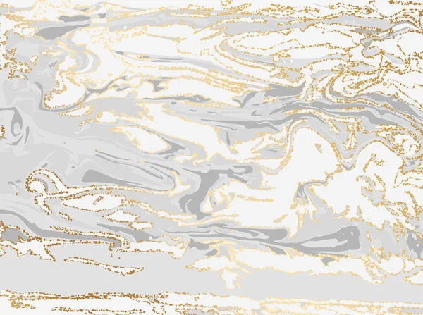 Abstrakt grå och guld marmor eller sten struktur. Naturliga mönster. — Stock vektor