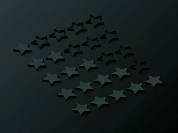 黑色背景与分级尺度与星. — 图库矢量图片