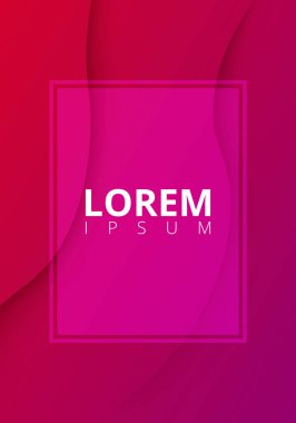 Pembe degrade arka plan şeffaf çerçeve ile.