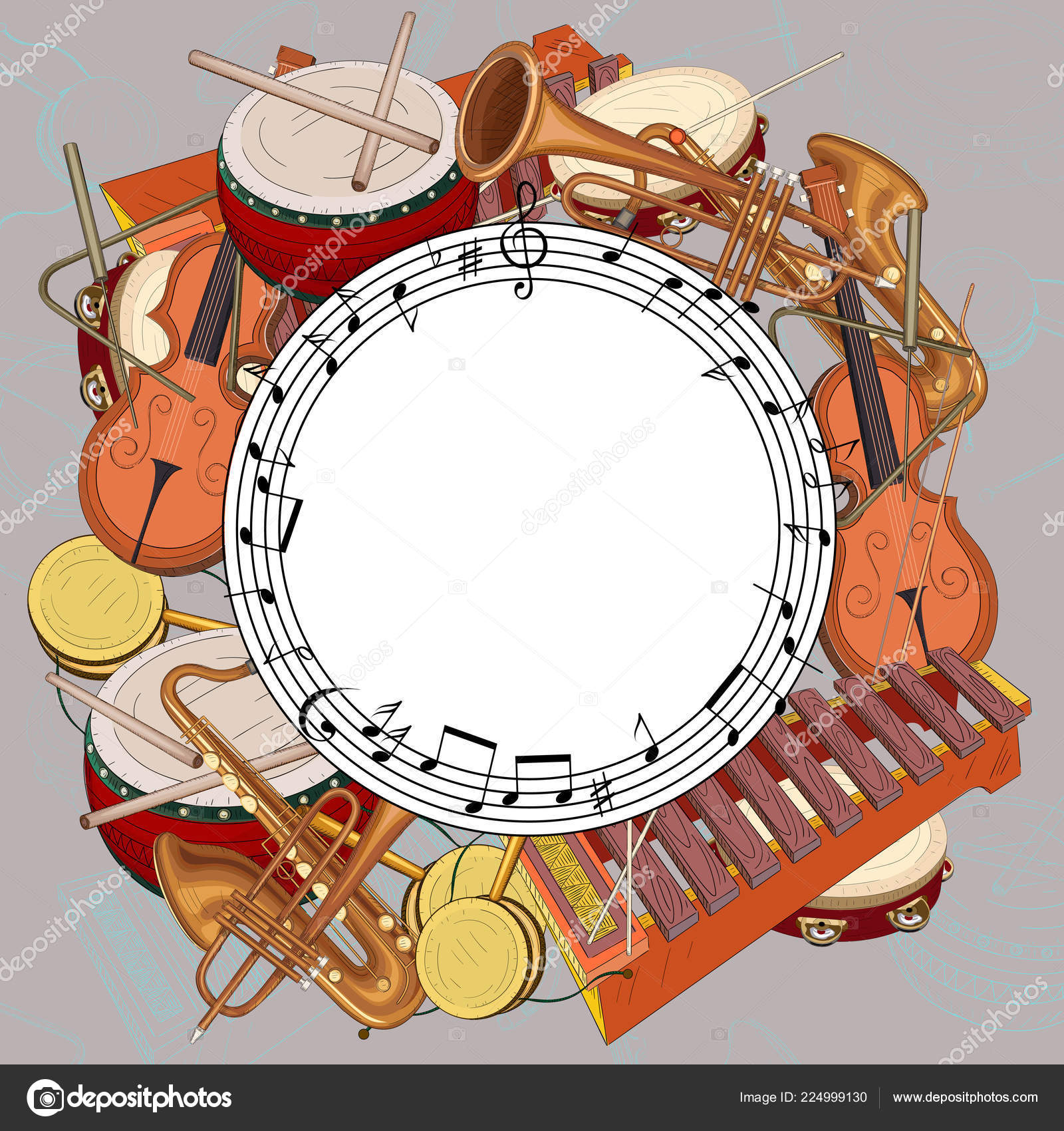Desktop Wallpaper Music Instruments Round Background With Notes And Musical Instruments On Grey Stock Vector C Svetlaboro Desktop Wallpaper Music Instruments Round Background With Notes And Musical Instruments On Grey Stock Vector C Svetlaboro