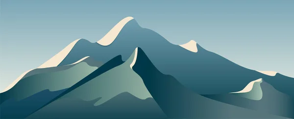 Basse poly beau paysage de montagne. Illustration vectorielle . — Image vectorielle