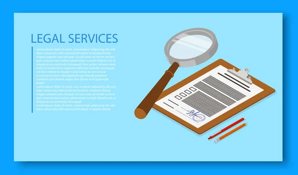 Plantilla de landing page de servicios legales . — Archivo Imágenes Vectoriales