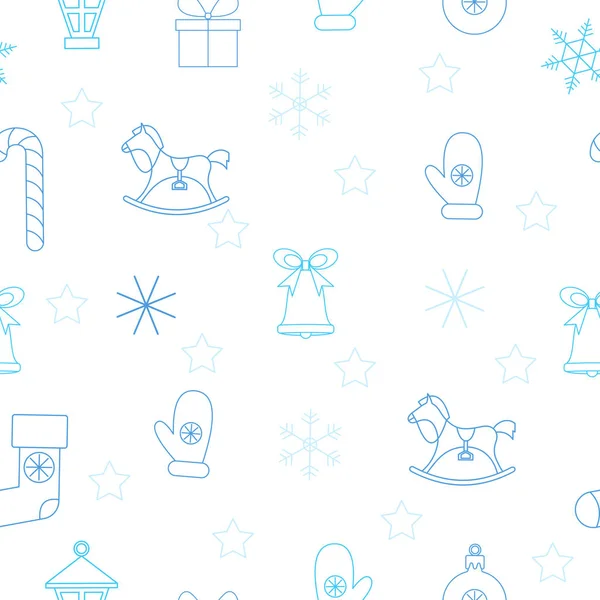 クリスマスと新年の装飾のため白の抽象的なシームレス パターン — ストックベクタ