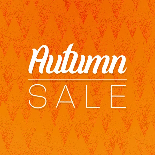 Sonbahar satış promosyon posteri tasarlamak turuncu desenli. 