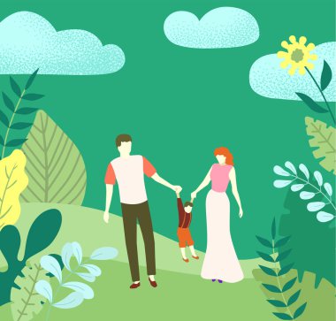 Merhaba yaz. İnsanlar hafta sonunu dışarıda parkta geçiriyorlar..