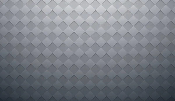 Fondo de papel geométrico abstracto gris con patrón a cuadros . — Vector de stock