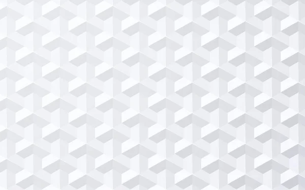Fondo abstracto blanco con patrón geométrico con efecto 3d . — Archivo Imágenes Vectoriales