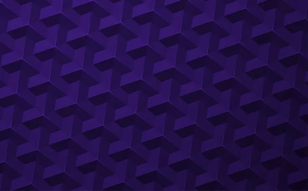 Фіолетовий абстрактний фон з геометричним візерунком з 3d ефектом — стоковий вектор