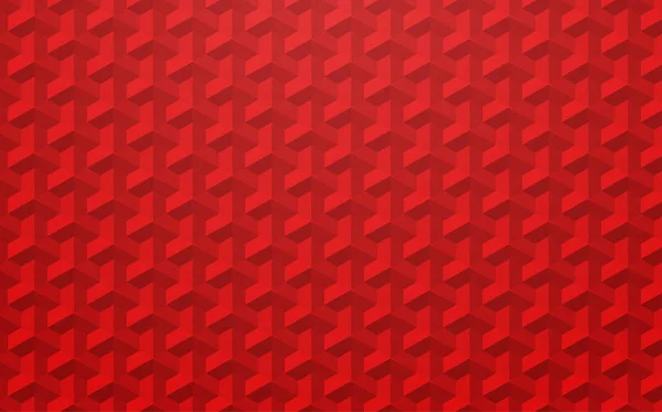 Fondo abstracto rojo con patrón geométrico con efecto 3d . — Archivo Imágenes Vectoriales