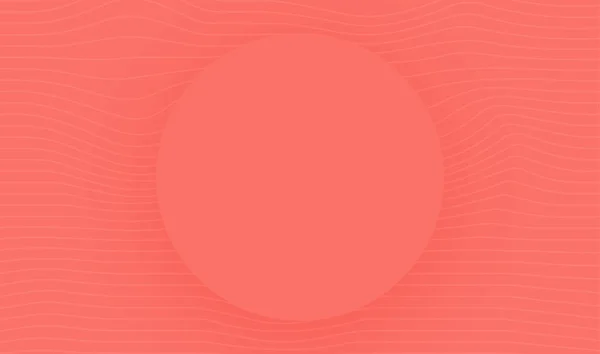 Fundo rosa com moldura redonda e listras onduladas abstratas . —  Vetores de Stock