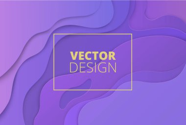 Sarı çerçeveli mor soyut arka plan.