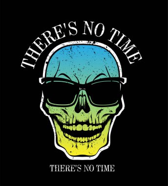 Güneş gözlüklerinde renkli kafatası. T-shirt baskı, gençlik için tasarım, t