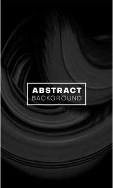 Siyah fırça darbesi tasarımı ile yaratıcı soyut arka plan.