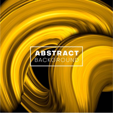 Sarı fırça darbesi tasarımı ile yaratıcı soyut arka plan.