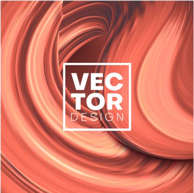 Soyut fırça darbesi tasarımı ile yaratıcı pembe kart.