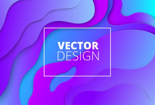 Blaues und violettes Spektrum Hintergrund mit Muster. — Stockvektor