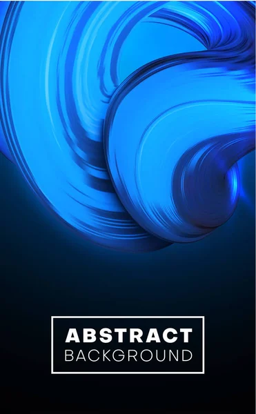 Fondo abstracto creativo con diseño de trazo de pincel azul . — Vector de stock