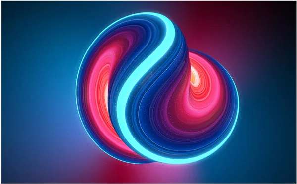 Fond créatif bleu avec trait de pinceau abstrait coloré des — Image vectorielle