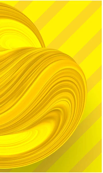 Желтый творческий фон с абстрактным мазком кисти . — стоковый вектор