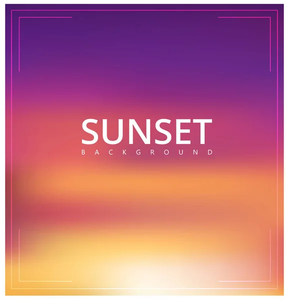 Solnedgångens bakgrund. Spectrum affisch i lila och orange gradient Vektorgrafik