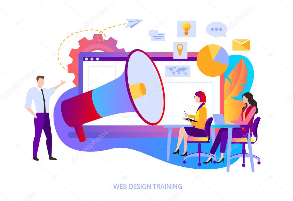 Web design training for designers and app coders. People learn t