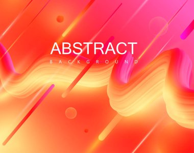 Soyut boyalı desenli kırmızı ve sarı arka plan.