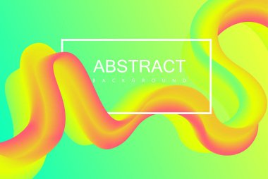 Soyut sarı ve pembe desenli yaratıcı yeşil arka plan.