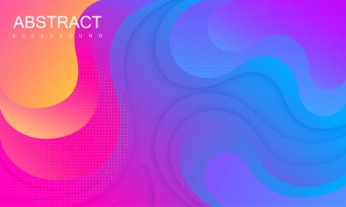 Soyut dalgalı desenli renkli spektrum kartı.