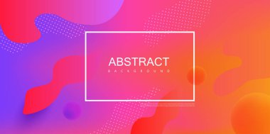 Çerçeve ve soyut pa ile mor ve turuncu spektrum arka plan