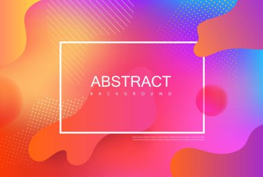 Çerçeve ve soyut desenli renkli spektrum arka planı.