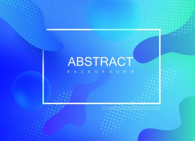 Çerçeve ve soyut desenli mavi spektrum arka plan.