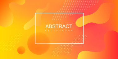 Çerçeve ve soyut desenli turuncu spektrum arka planı.