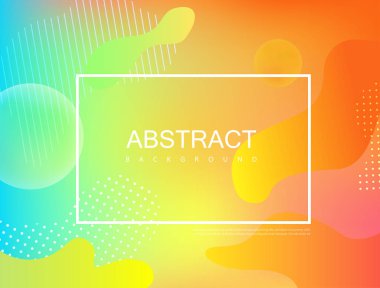 Çerçeve ve soyut desenli renkli spektrum arka planı.