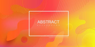 Çerçeve ve soyut desenli turuncu spektrum arka planı.