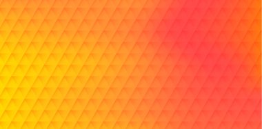 Soyut geometrik üçgen ile turuncu ve pembe spektrumlu afiş