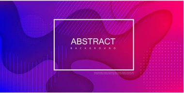 Çerçeve ve soyut dalgalı desenli mor spektrum arka planı.