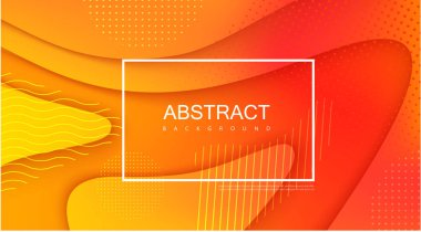 Çerçeve ve soyut desenli turuncu spektrum arka planı.