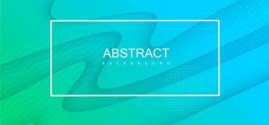 Çerçeve ve soyut patte ile mavi ve yeşil spektrum arka plan