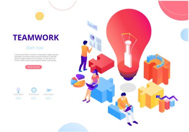 Takım çalışması, iş işbirliği. İnsanlar birlikte çalışır, etkileşime, 