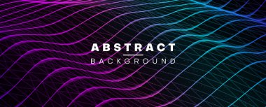 Renkli yüzey, ağ dokusu ile soyut dijital afiş.