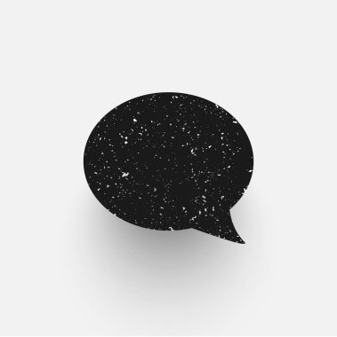 Siyah çoğaltma veya konuşma balonu şablonu beyaz backgr izole