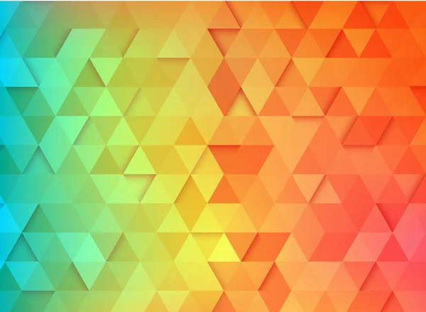 Fundo colorido abstrato com padrão geométrico de triângulos — Vetor de Stock