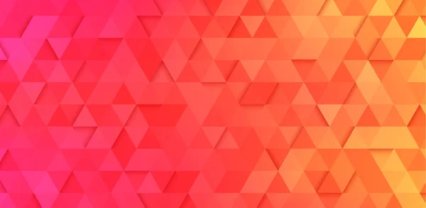 Fond dégradé rouge et orange avec motif géométrique abstrait — Image vectorielle