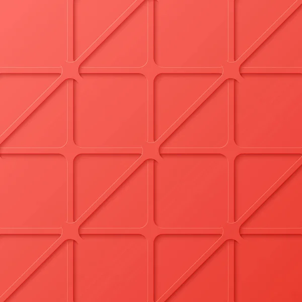 Fundo abstrato vermelho com padrão geométrico texturizado . —  Vetores de Stock