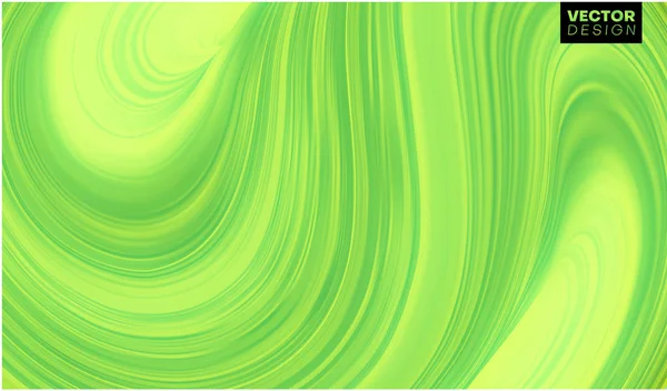 Fondo creativo verde con diseño de pincelada abstracta . — Vector de stock