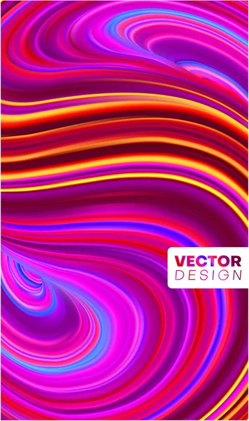 Creative abstract poster with colorful brush stroke design. — Stock Vector